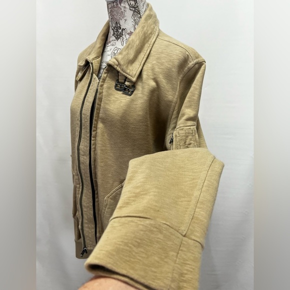 DENIM & SUPPLY Ralph Lauren Khaki cotton full zip jacket size XL - Picture 3 of 12